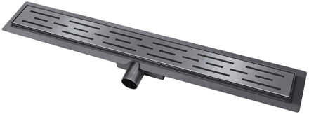 Boss & Wessing BWS Douchegoot Flens Met Uitneembare Haarfilter 80x7x6.7 cm Gunmetal