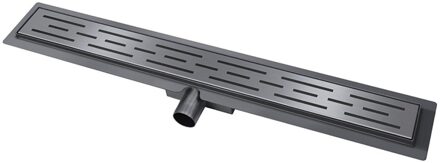 Boss & Wessing BWS Douchegoot Flens Met Uitneembare Haarfilter 90x7x6.7 cm Gunmetal