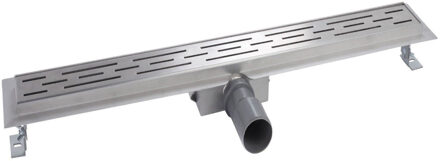 Boss & Wessing BWS Douchegoot RVS Met Flens 30 cm Uitneembaar Sifon Standaard Rooster