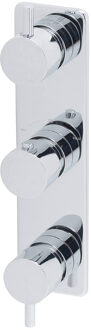 Boss & Wessing BWS Douchethermostaat 3Wegs Inbouw Rond Chroom Glans Chroom
