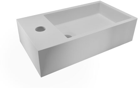 Boss & Wessing BWS Fontein Solid Surface 40x22x10 cm (Links) Mat Wit