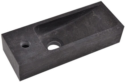 Boss & Wessing BWS Hardsteen Fontein Zwart Smal 38x14x8 cm (Kraangat Links)