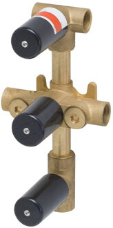 Boss & Wessing BWS Inbouwdeel 3Weg Douchethermostaat