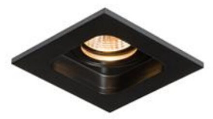 Boss & Wessing BWS Inbouwspot LED Kiana 1 10x10x9cm Vierkant Aluminium Zwart OP = OP