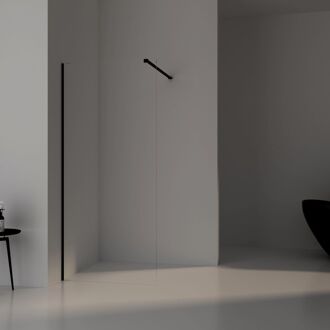 Boss & Wessing BWS Inloopdouche Pro Line Helder Glas Gunmetal Profiel en Stang (13 varianten)