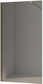 Boss & Wessing BWS Inloopdouche Pro Line Helder Glas Yellow Titanium Profiel en Stang (13 varianten) Geborsteld Messing Goud Profiel/beslag