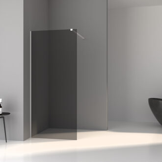 Boss & Wessing BWS Inloopdouche Slim | Rookglas Anti-Kalk Coating | Mat Wit Profiel (alle maten) Mat Wit Profiel/beslag