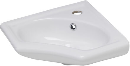 Boss & Wessing BWS Keramische Hoekfontein Wit 35x35 cm