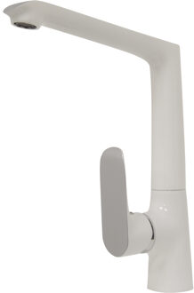 Boss & Wessing BWS Keukenmengkraan Marta Eenhendel Wit Chroom 24cm 1/2 Inch