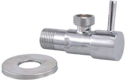 Boss & Wessing BWS Kraan Hoekstop 1/2"x1/2" Chroom (Inclusief Rozet)