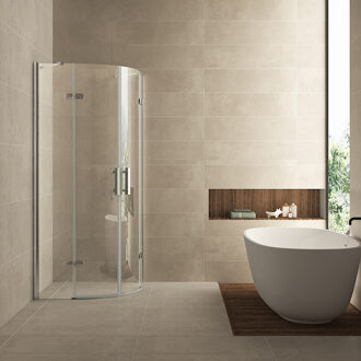 Boss & Wessing BWS Kwartronde Douchecabine 90x90 cm met 2 deuren 8mm NANO coating