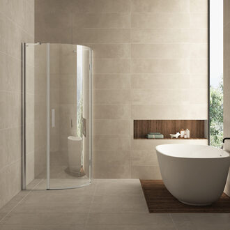 Boss & Wessing BWS Kwartronde Douchecabine 90x90cm 1 deur Rechts 8mm NANO coating