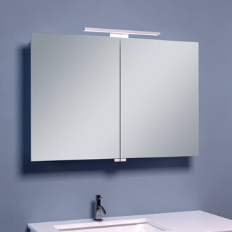 Boss & Wessing BWS LED Spiegelkast Luxe Aluminium 90x60x14 cm
