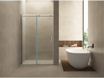 Boss & Wessing BWS Nisdeur Schuifbaar 2-Delig 160x200 cm 8 mm Nano Coating Chroom