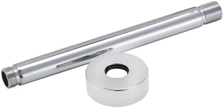 Boss & Wessing BWS Plafonduitloop Rond Luxe 30cm Chroom Wit Chroom