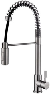 Boss & Wessing BWS Professionele Hera Keukenkraan met Handdouche RVS