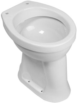 Boss & Wessing BWS Toiletpot Staand | Vlakspoel | Verhoogd 6 AO | Wit