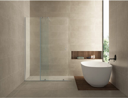 Boss & Wessing BWS Verlengstuk Inloopdouche op Rail Zeta 100x200 cm 10 mm NANO Coating