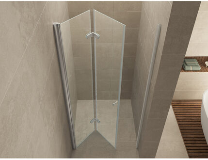 Boss & Wessing BWS Vouwbare Nisdeur Links 80x202 cm 8mm NANO Harmonica Deur