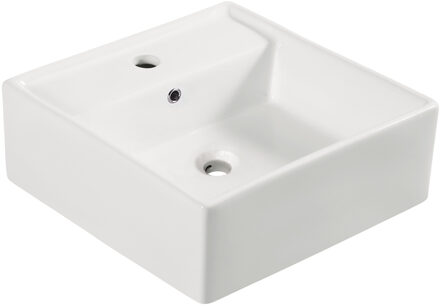 Boss & Wessing BWS Wastafel Freya Keramiek 41x41x15 cm Wit