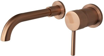 Boss & Wessing BWS Wastafelkraan Inbouw | Colorato | Incl.Inbouwdeel | Geborsteld Koper