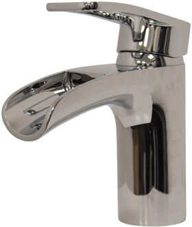 Boss & Wessing BWS Wastafelkraan Met Waterval Met Klikwaste Chroom Avivar