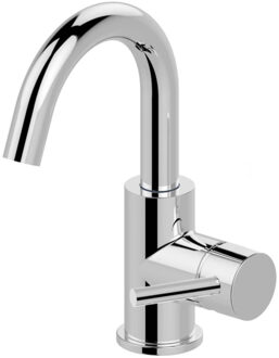 Boss & Wessing BWS Wastafelkraan Round en Draaibare Uitloop Chroom Glans Chroom