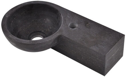 Boss & Wessing BWS Ziva Fontein Hardsteen Rond Rechts 40x23x10 cm Antraciet