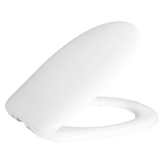 Boss & Wessing Cinar KC4020 Toiletzitting Softclose Duroplast Inox Scharnieren Wit