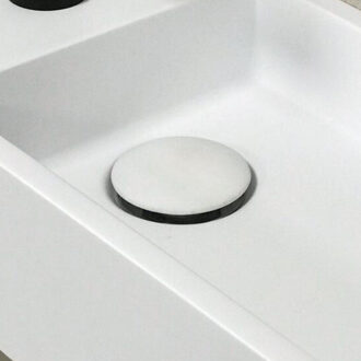 Boss & Wessing Clickwaste AquaSplash Solid Surface Mat Wit Aquasplash