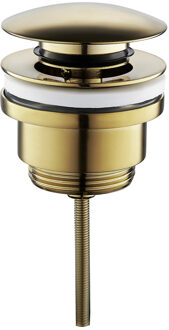 Boss & Wessing Clickwaste BWS Mark 5/4 Laag Geborsteld Messing Goud