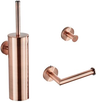 Boss & Wessing Complete Toiletborstelset Boss & Wessing Copper Geborsteld Koper Boss & Wessing