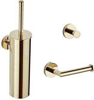 Boss & Wessing Complete Toiletborstelset BWS Dorado Messing Goud