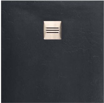 Boss & Wessing Composiet Douchebak Square 90x90 cm Antraciet - Pizarra