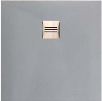 Boss & Wessing Composiet Douchebak Square 90x90 cm Grijs - Pizarra