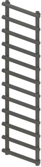 Boss & Wessing Designradiator Boss & Wessing Tubi Handdoekrek 175x60 cm Zij-Onderaansluiting Mat Antraciet Boss & Wessing