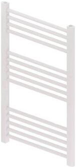 Boss & Wessing Designradiator Boss & Wessing Vertico Multirail 80x60 cm Wit Zij-Onderaansluiting Boss & Wessing