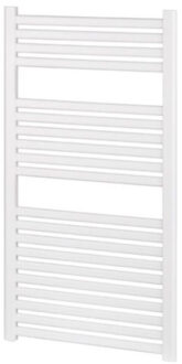 Boss & Wessing Designradiator BWS Nile Gobi 50x80 cm Wit (midden/zij-aansluiting)