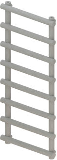Boss & Wessing Designradiator BWS Tubi Handdoekrek 115x50 cm Zij-Onderaansluiting Mat Grijs