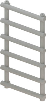 Boss & Wessing Designradiator BWS Tubi Handdoekrek 85x50 cm Zij-Onderaansluiting Mat Grijs
