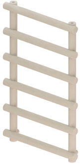 Boss & Wessing Designradiator BWS Tubi Handdoekrek 85x60 cm Zij-Onderaansluiting Mat Cappuccino