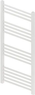 Boss & Wessing Designradiator BWS Vertico Multirail 100x50 cm Wit Zij-Onderaansluiting