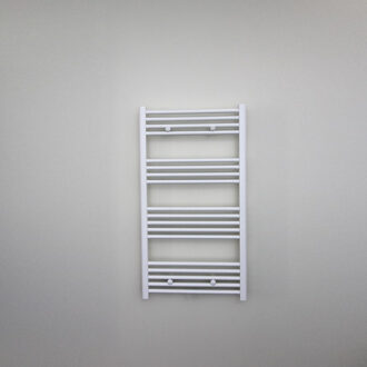 Boss & Wessing Designradiator Nile Gobi 120x60cm Wit (midden/zij-aansluiting)