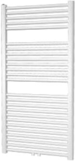 Boss & Wessing Designradiator Plieger Palmyra 117,5x60cm 681 Watt Mat Wit Middenonderaansluiting