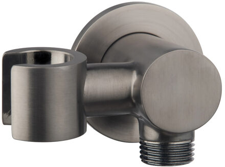 Boss & Wessing Doucheaansluiting BWS Cemal Handdouchehouder Rond Met Kantelbare Opsteek 1/2" Messing Gunmetal Boss & Wessing