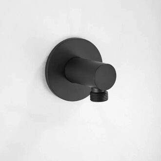 Boss & Wessing Doucheaansluiting Wand BWS Plus Mat Zwart