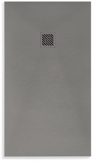 Boss & Wessing Douchebak BWS Elsa Composiet Anti-slip 100x100x3 cm Mat Grijs