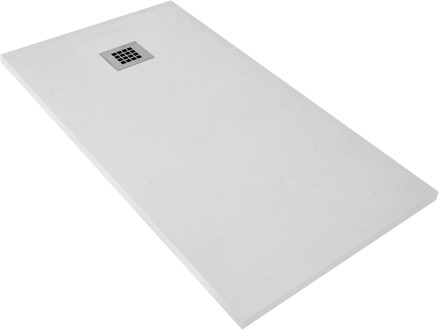Boss & Wessing Douchebak BWS Elsa Composiet Anti-slip 100x100x3 cm Mat Wit