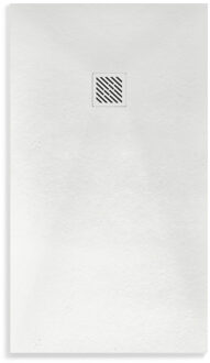 Boss & Wessing Douchebak BWS Elsa Composiet Anti-slip 120x90x3 cm Mat Wit