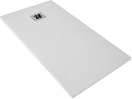 Boss & Wessing Douchebak BWS Elsa Composiet Anti-slip 90x90x3 cm Mat Wit